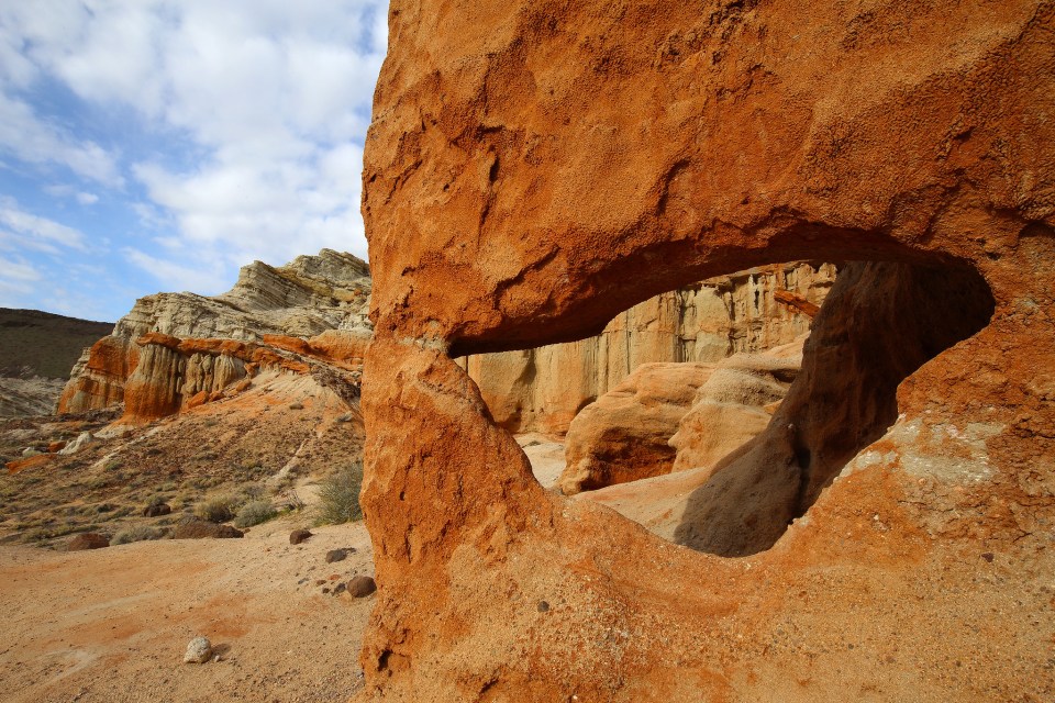 Natural Arch, Red Rock Canyon State Park, California