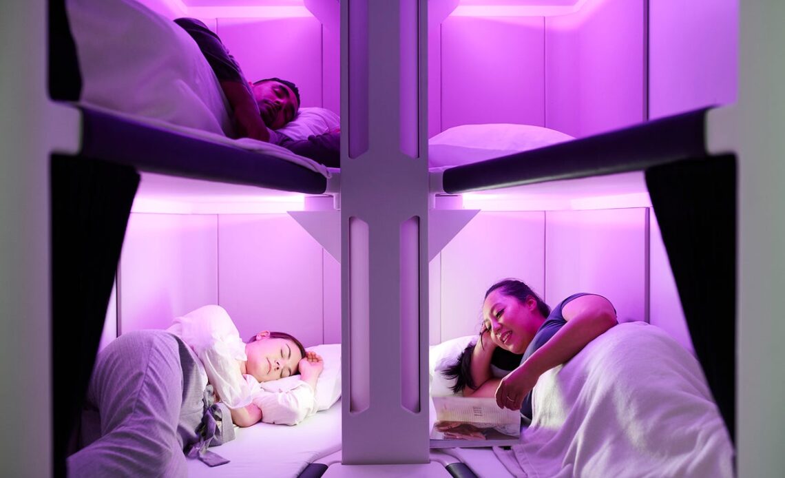 Air New Zealand is launching bunk beds for economy passengers from 2024