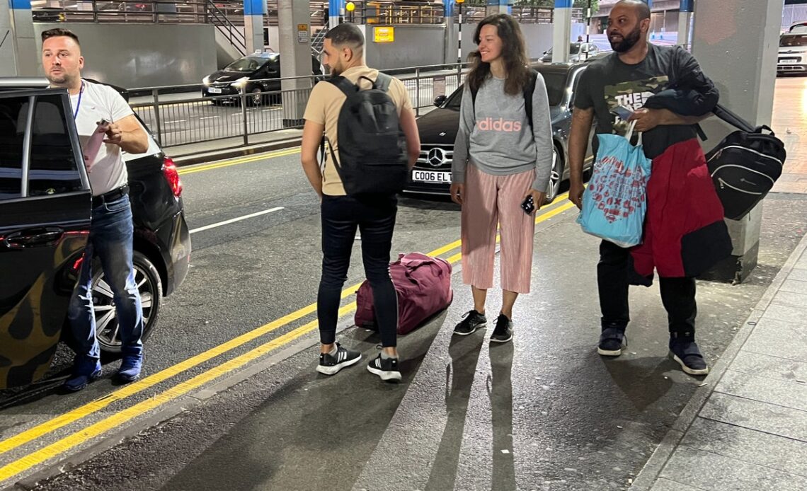 Gatwick passengers improvise with Uber after first airport train fails to appear