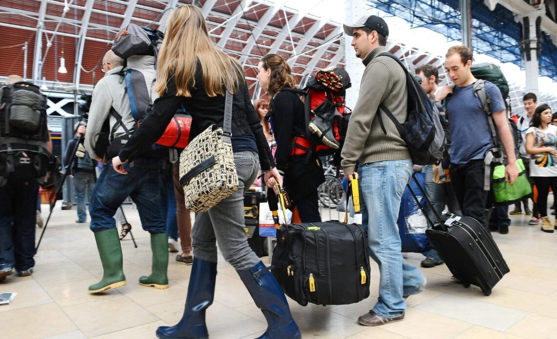 Train strikes: Glastonbury revellers arrive at festival two days early as only one in five trains runs