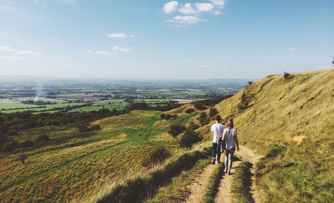 Walking in the British countryside (photo: Robert Bye)