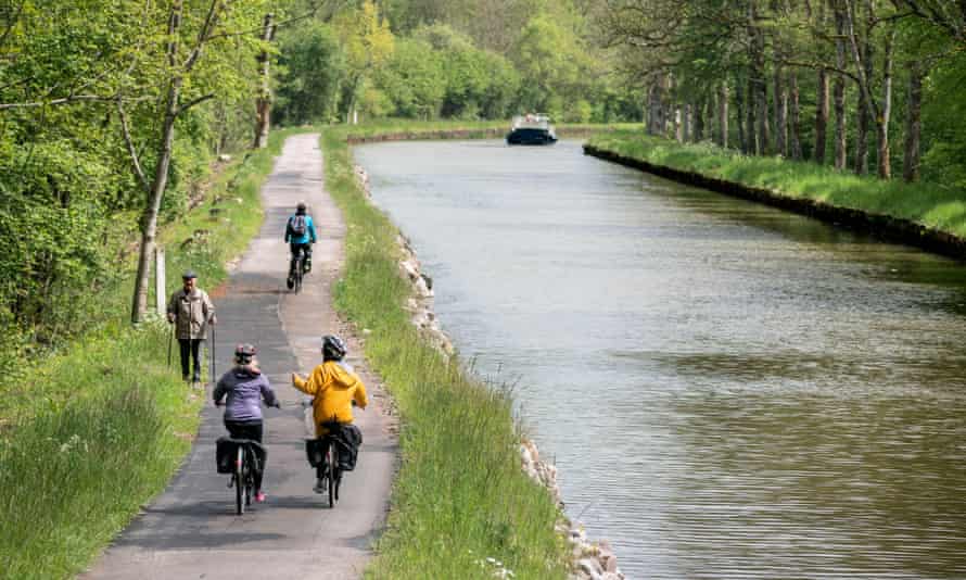 The Voie Bleue cycle path.