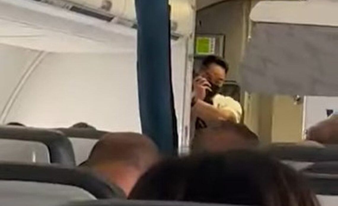 Man surprises fiance with ‘Wedding Singer’ performance on flight to her hen do