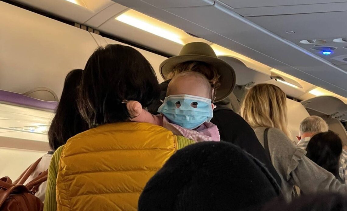 Masked-up baby goes viral after New Zealand flight: ‘The hero we need’