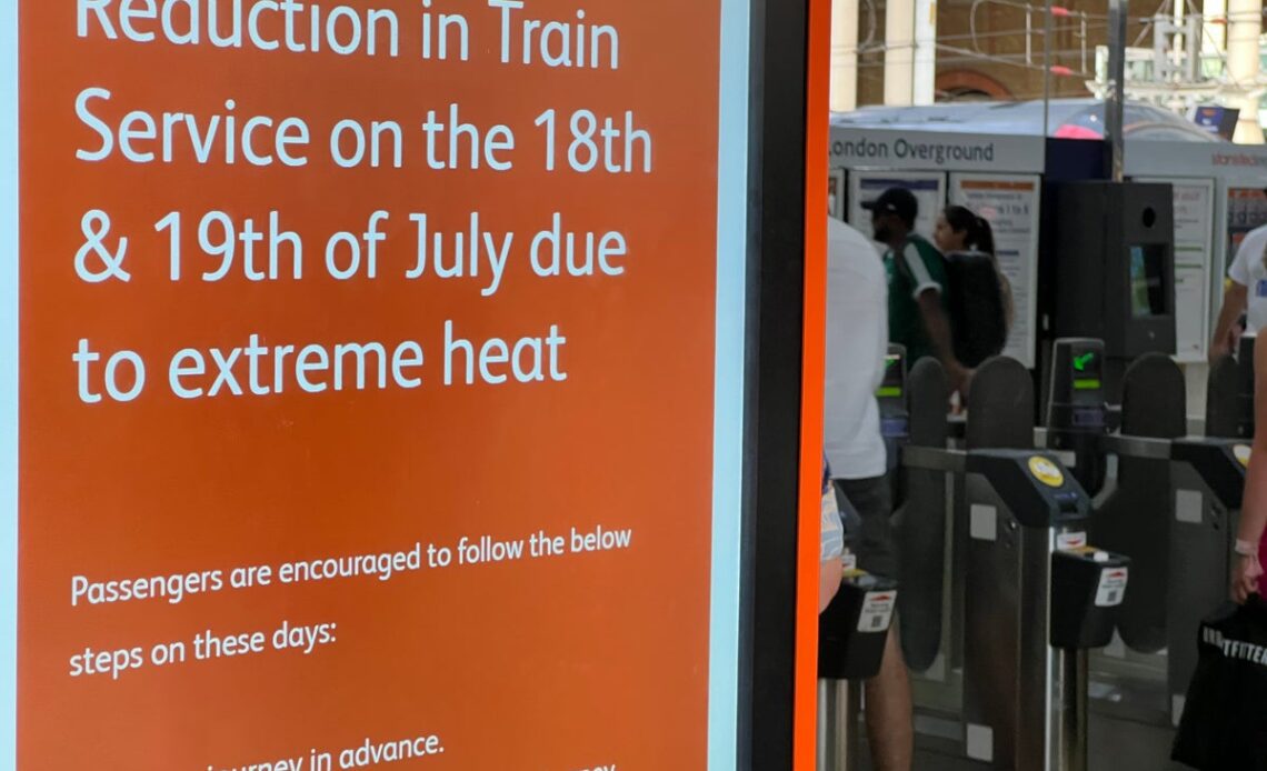 Rail meltdown: hundreds of trains cancelled as speed restrictions begin