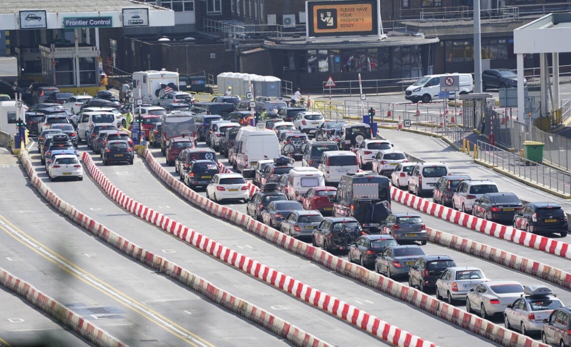 ‘Major queues’ return to Dover ferry port as P&O warns of two-hour wait