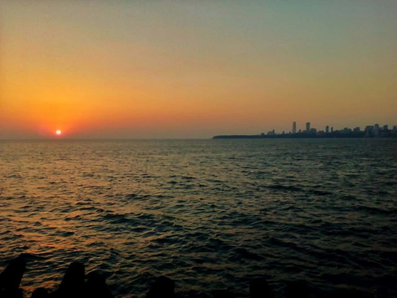 Sunset From Marine Drive - Mumbai, Maharashtra