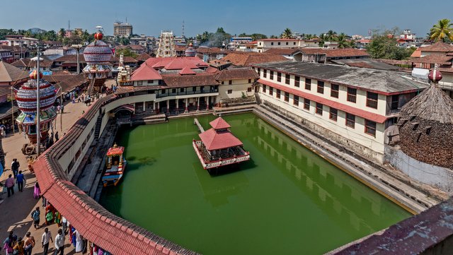 Aerial view of Sri Krishna Mutt Udupi