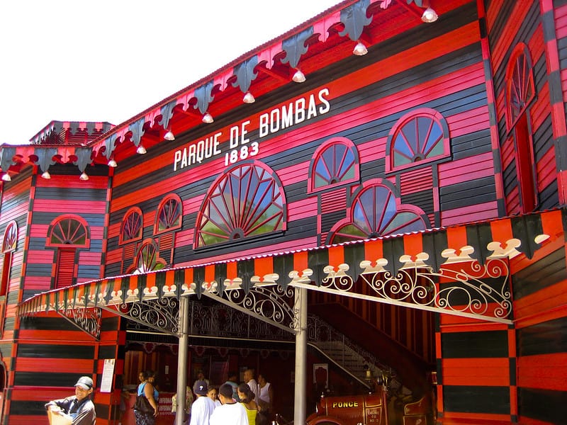 Parque de Bombas, an old firehouse in Ponce, Puerto Rico