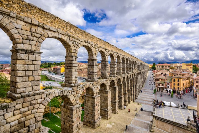 Segovia Aqueduct photo via DepositPhotos.com