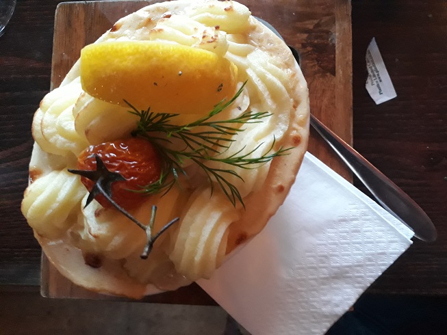 Fish Pie at the Oar House restaurant