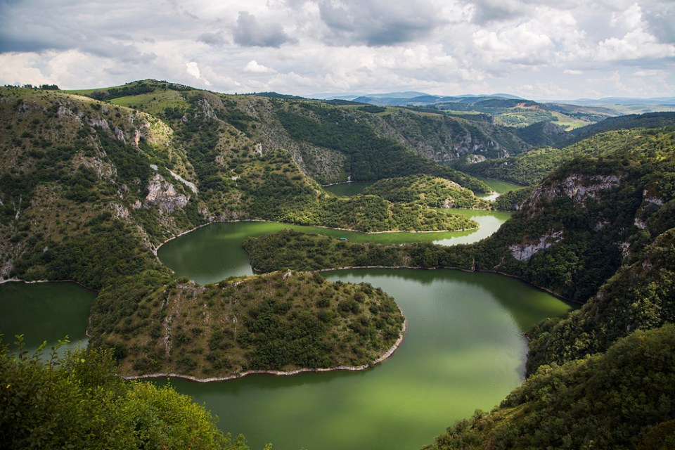 Uvac river in Serbia