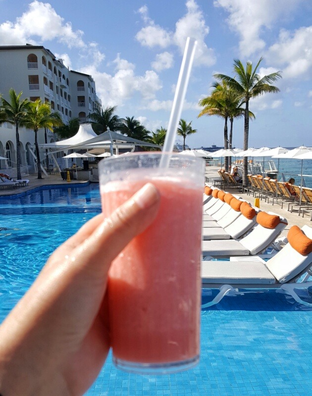 Poolside drinks Cozumel Palace Riviera Maya