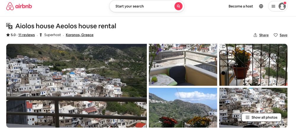 airbnbs in naxos