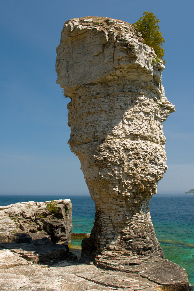 Flowerpot island rock