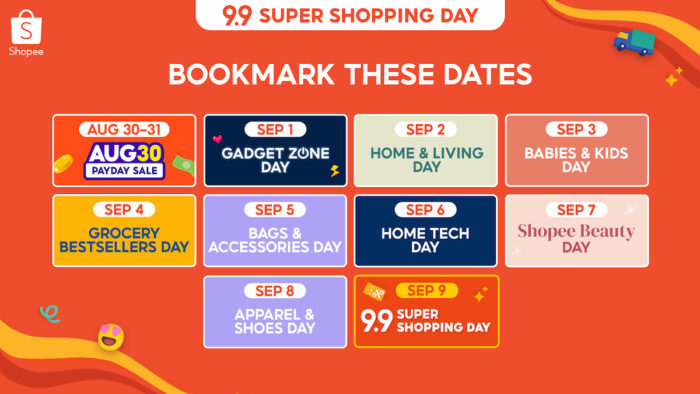 9.9 Super Shopping Day Calendar