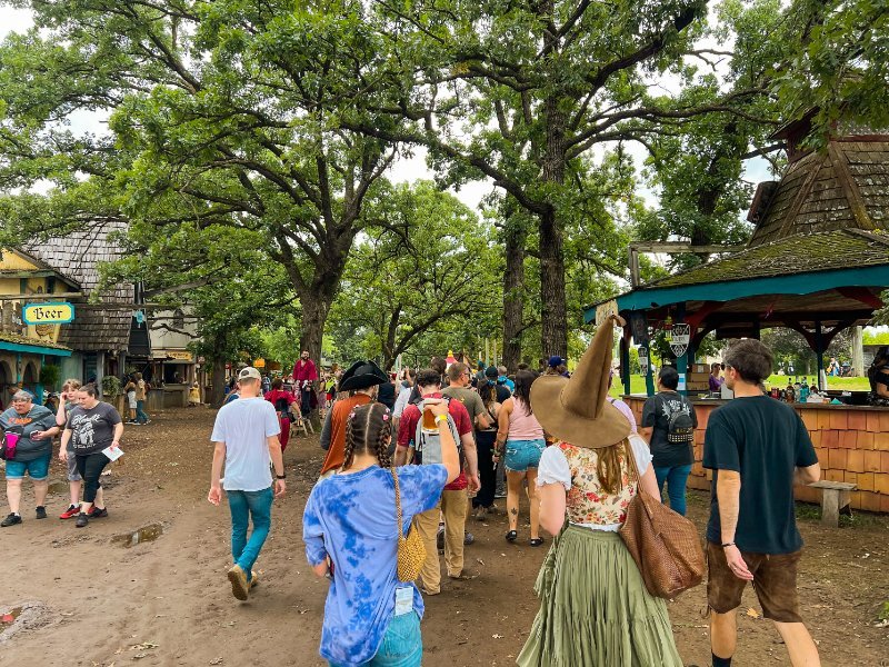 Tourists in Minnesota Renaissance Festival 