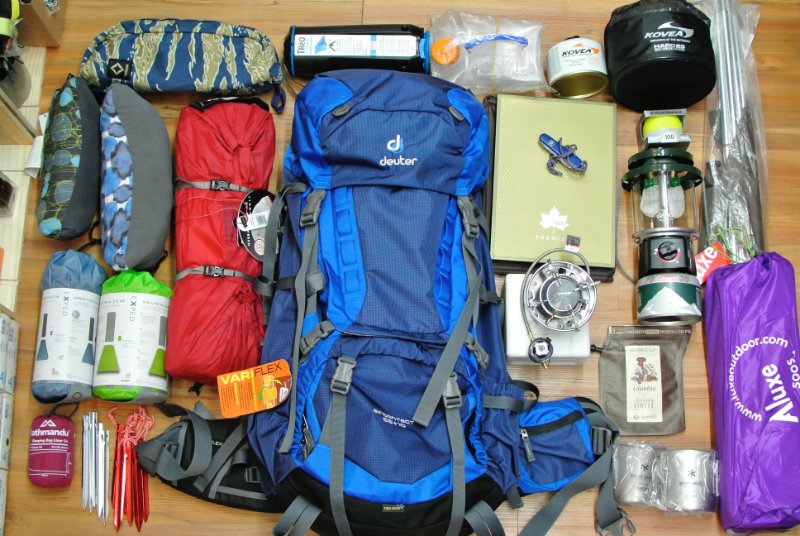 Set of Outdoor Gear