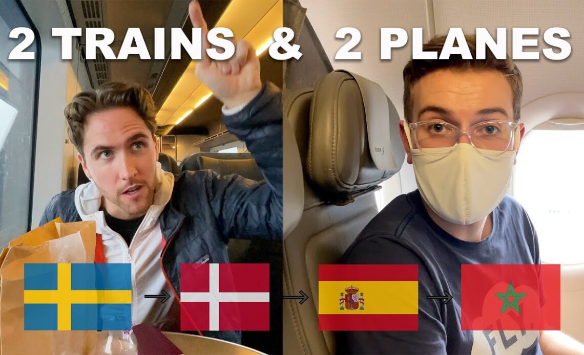 4 Countries In 30 HOURS - Travel Day From Sweden To Morocco