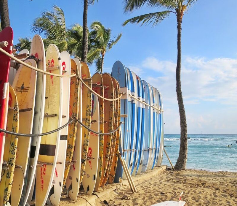 Surf Boards in Waikiki