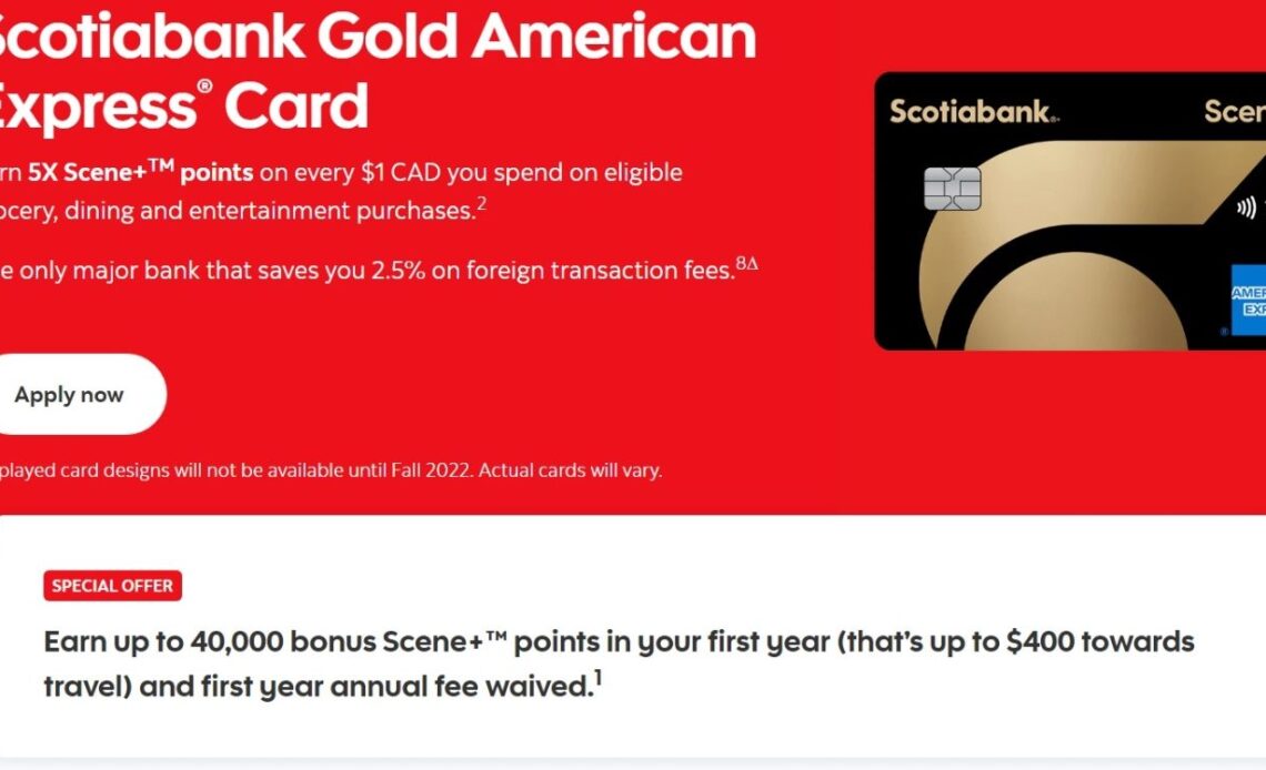 9 Reasons to Apply for the Scotiabank Gold American Express Card