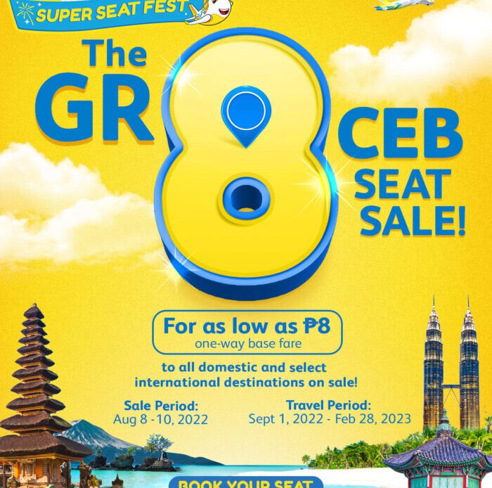 Cebu Pacific Unveils GR8 8.8 Seat Sale