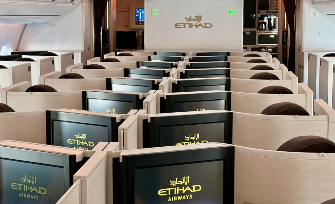 Etihad business-class award space through Aeroplan