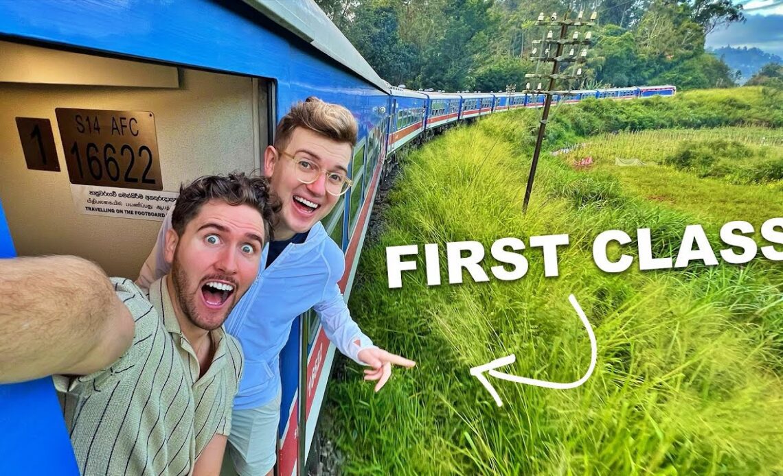 Our $5 FIRST CLASS Train In Sri Lanka