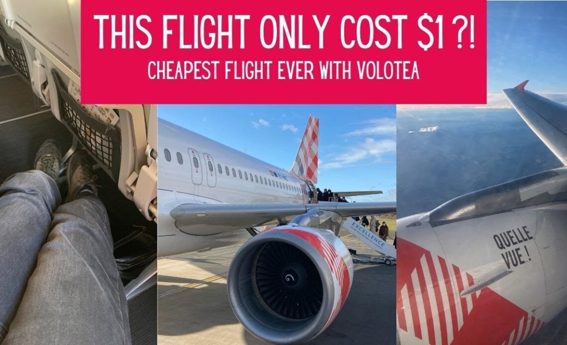 This Flight Only Cost $1 - Cheapest Flight Ever with Volotea 😮