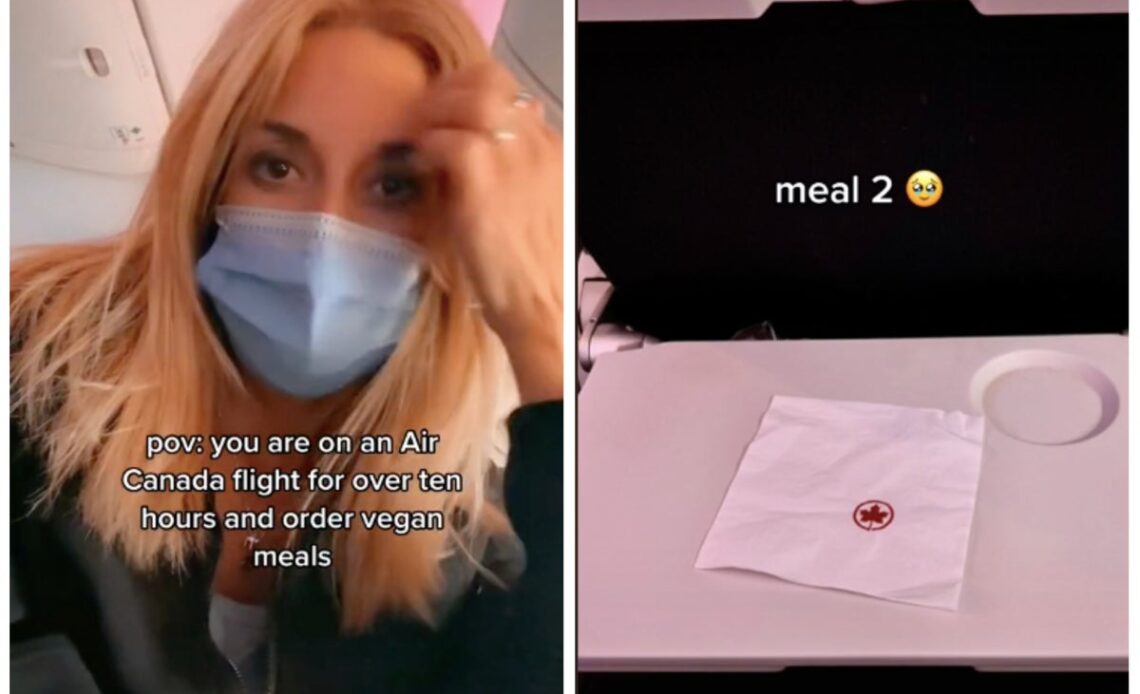 Woman stunned by vegan plane ‘meal’ served on Air Canada flight