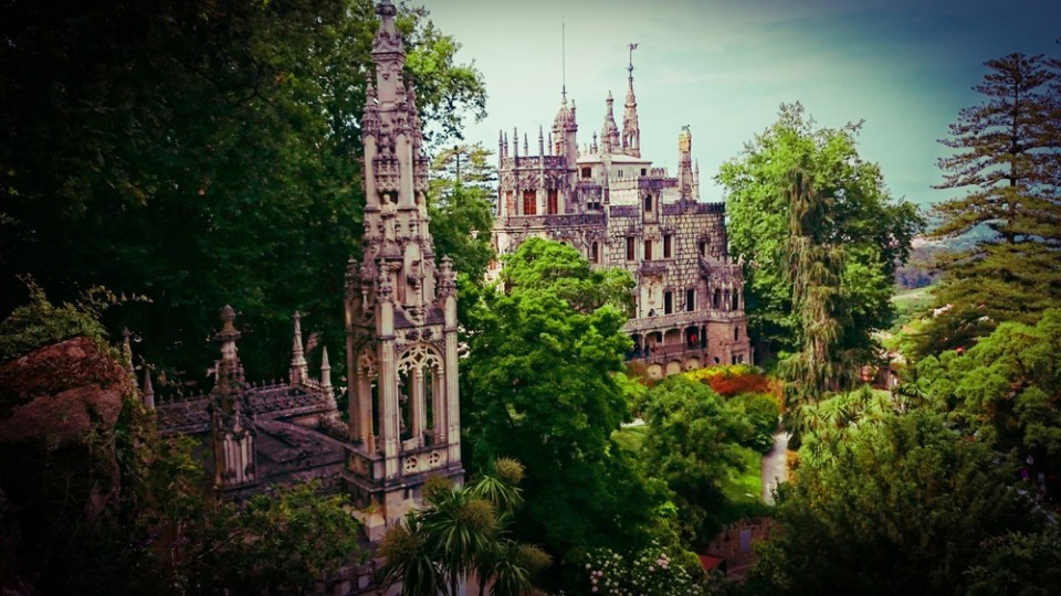 Quinta Da Regaleira Park in Sintra, Portugal