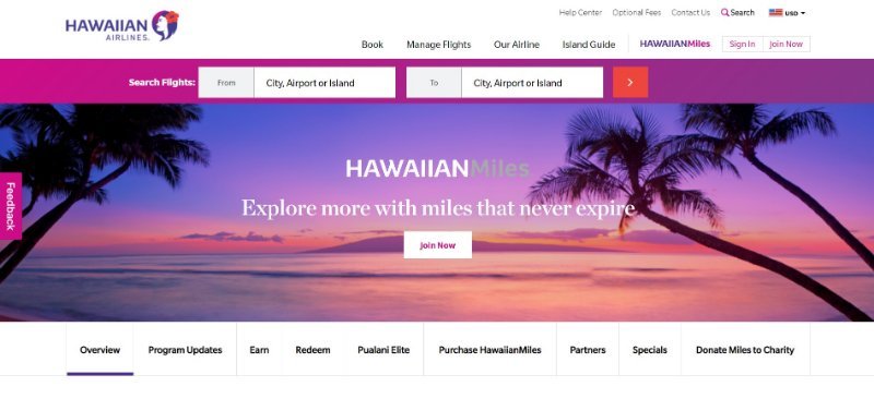 Hawaiian Airlines HawaiianMiles