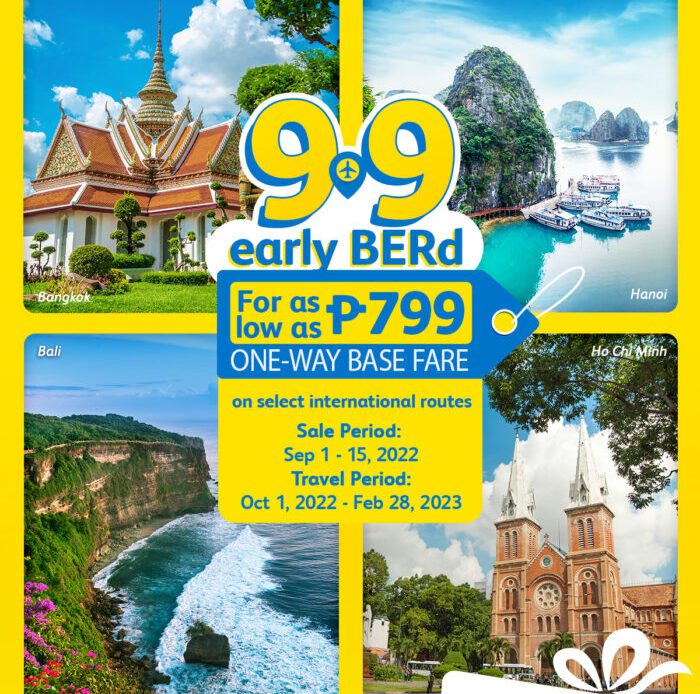 Cebu Pacific super holiday 9.9 seat sale