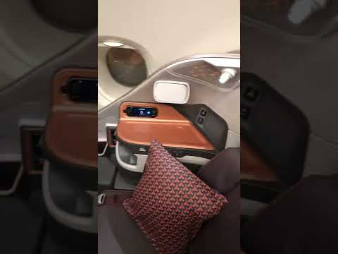 Check out Singapore Airlines' BUSINESS CLASS cabin! #shorts