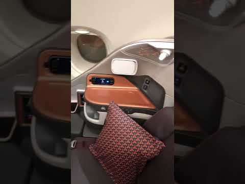Check out Singapore Airlines' BUSINESS CLASS cabin! #shorts