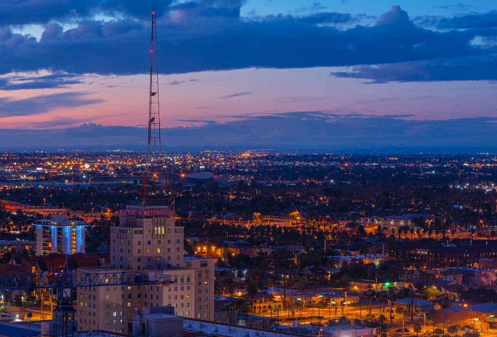 Night View Phoenix Arizona