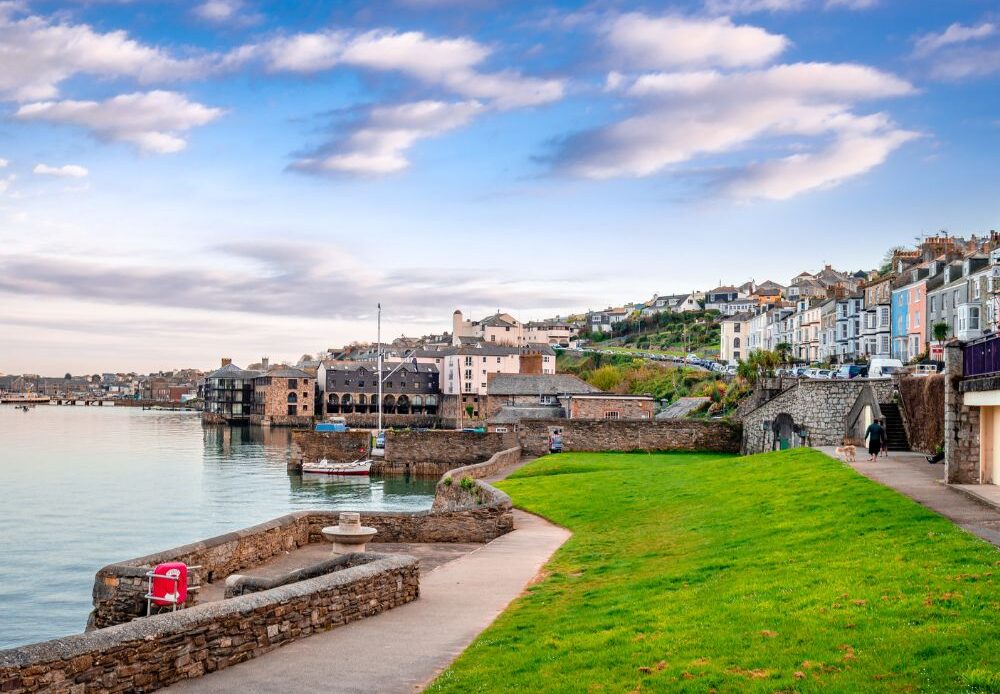 The Penryn river and the Falmouth harbour, in Corwall, England.