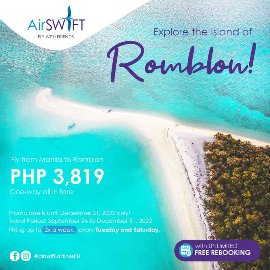 Airswift Romblon Promo Flights