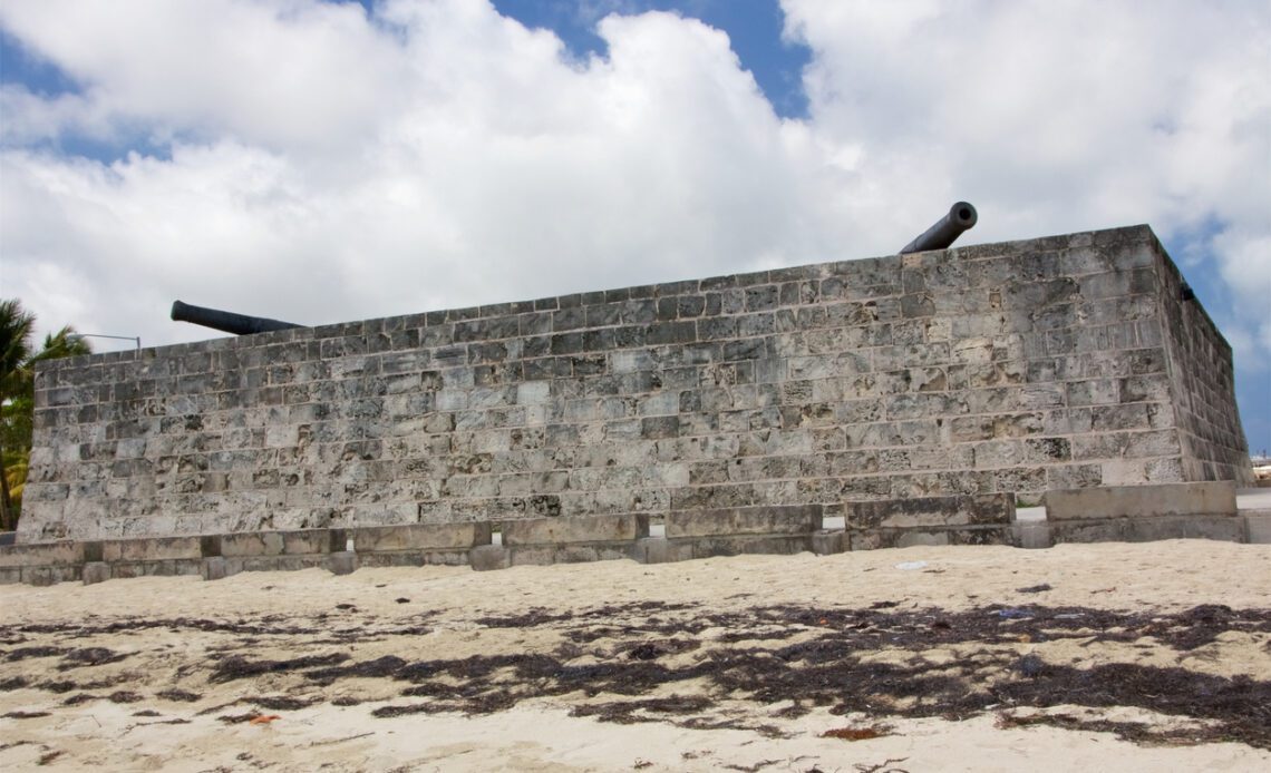 Cannons at Fort Montagu, a Bahamas landmark on New Providence Island (photo: iStock)