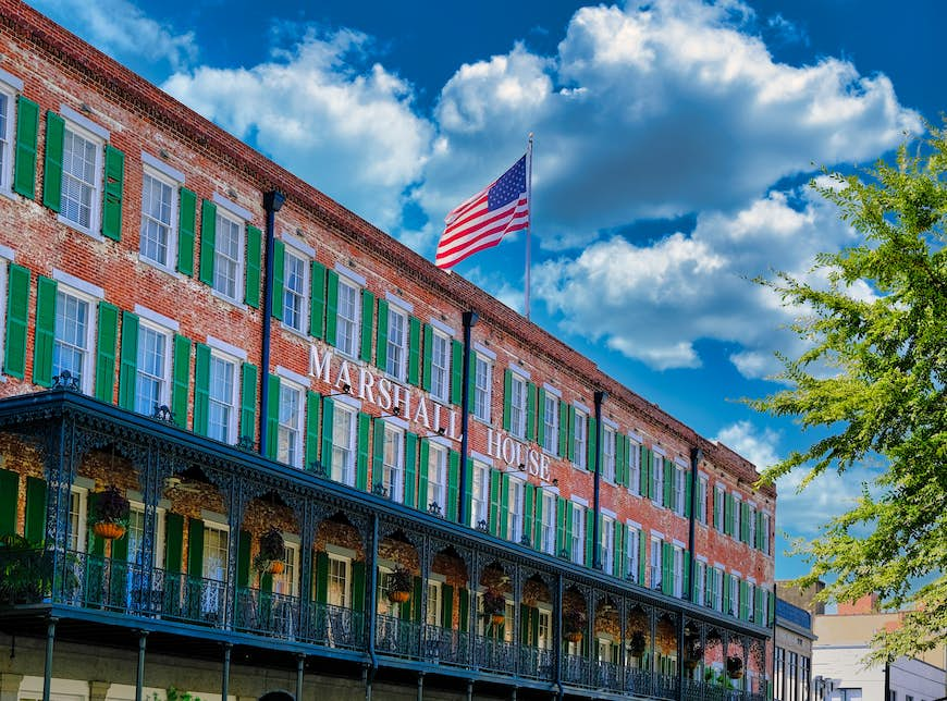 Marshall House is one of the six Historic Inns of Savannah which were built in the mid-1800s