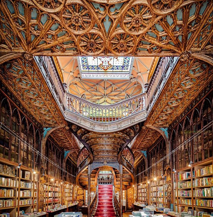 Porto Library, one of the beautiful places to visit at the start of your Douro River Cruise