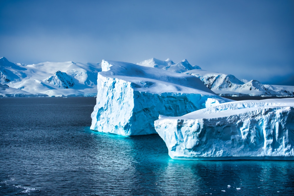 Icebergs in Antarctica