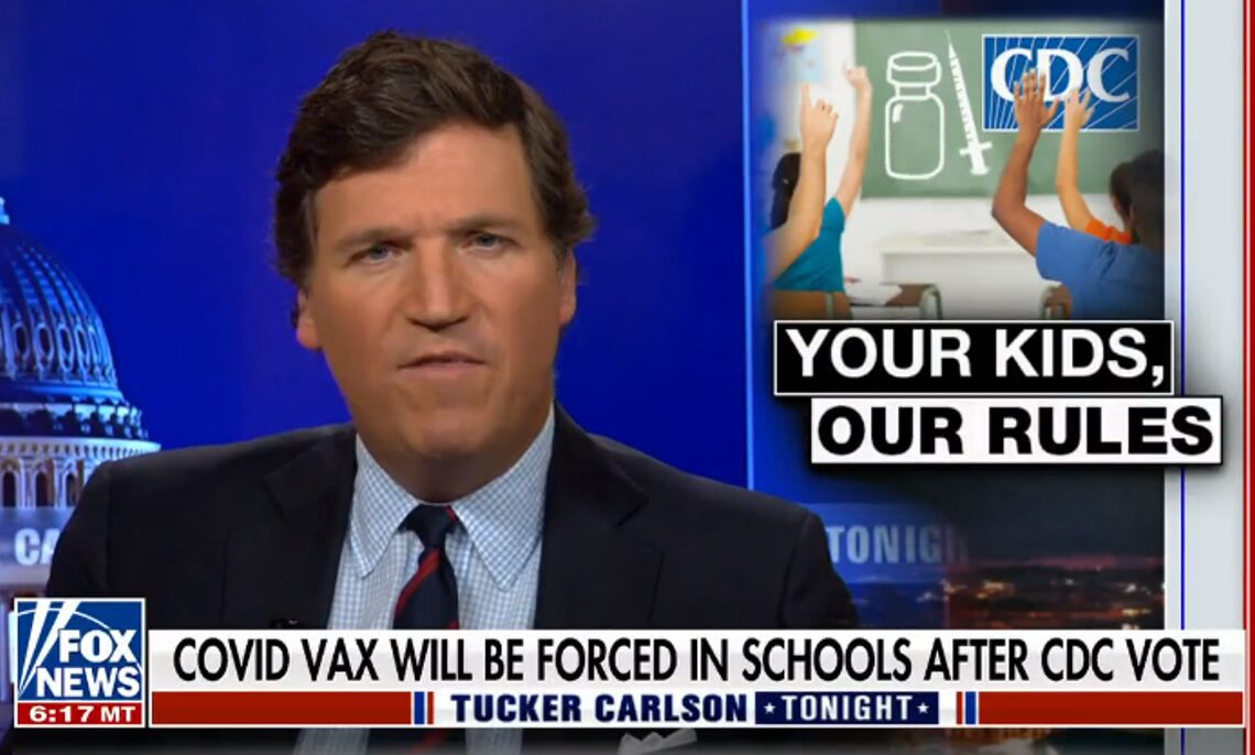 CDC admonishes Tucker Carlson for falsely claiming it will require Covid shots for public school children