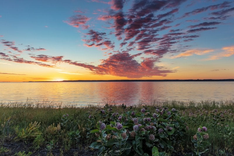 Fort Peck Lake, Montana Sunset Scenery