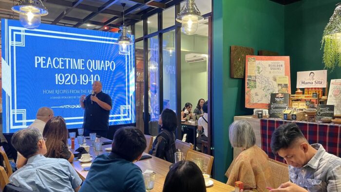 Chef Tatung Sarthou delivers his talk