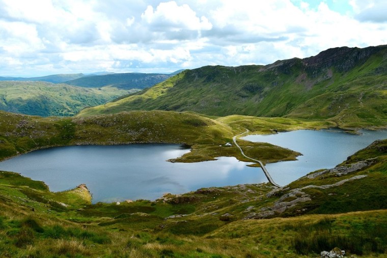 Scenic landscape in Wales