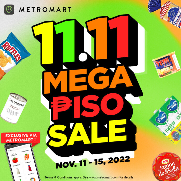 MetroMart offers multiple Piso deals in 11.11 MEGA PISO SALE