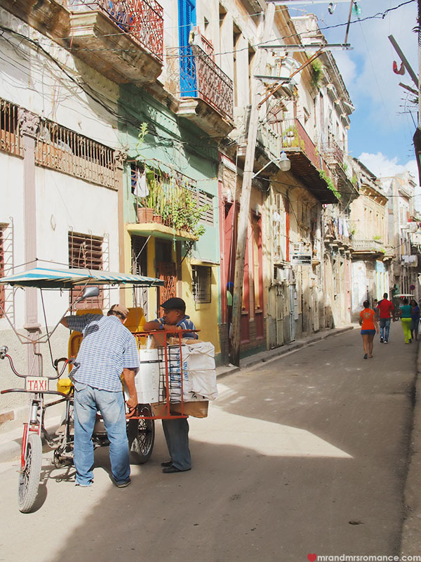 people in the streets of havana