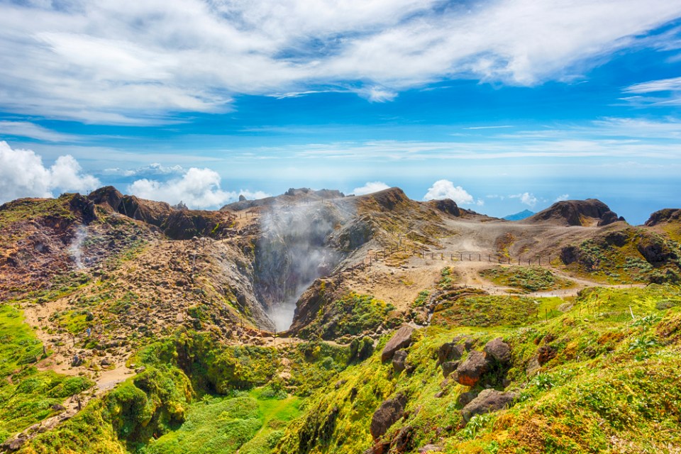 Soufriere volcano in Guadeloupe