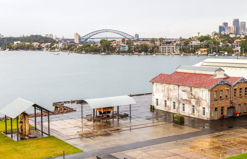 view of a city next to a body of water